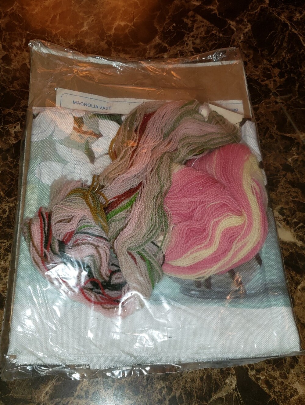 Vintage Elsa Williams Crewel Embroidery Kit "Magnolia Vase" - Picture 5 of 11